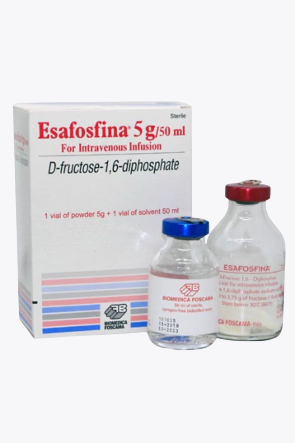 Esafosfina 5 გ/50 მლ საინექციო ფლაკონი ინტრავენური გამოყენებისთვის